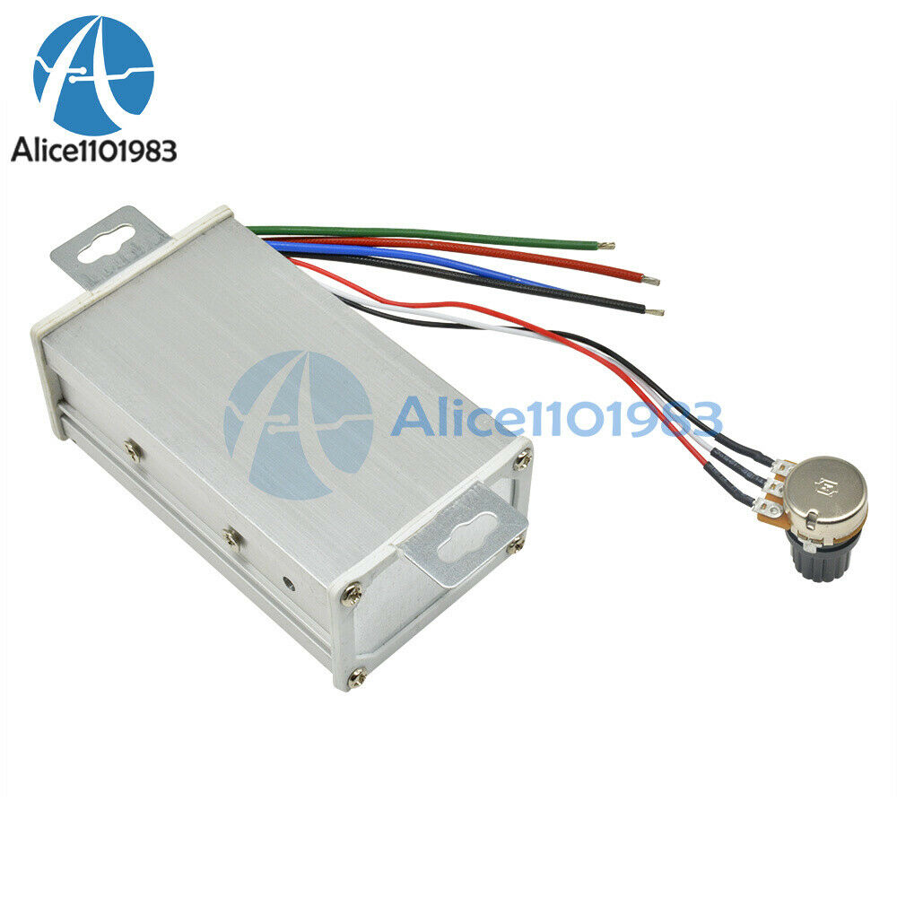DC 9-60V 20A PWM Motor Stepless Speed Controller Switch Reversible Pulse Driver