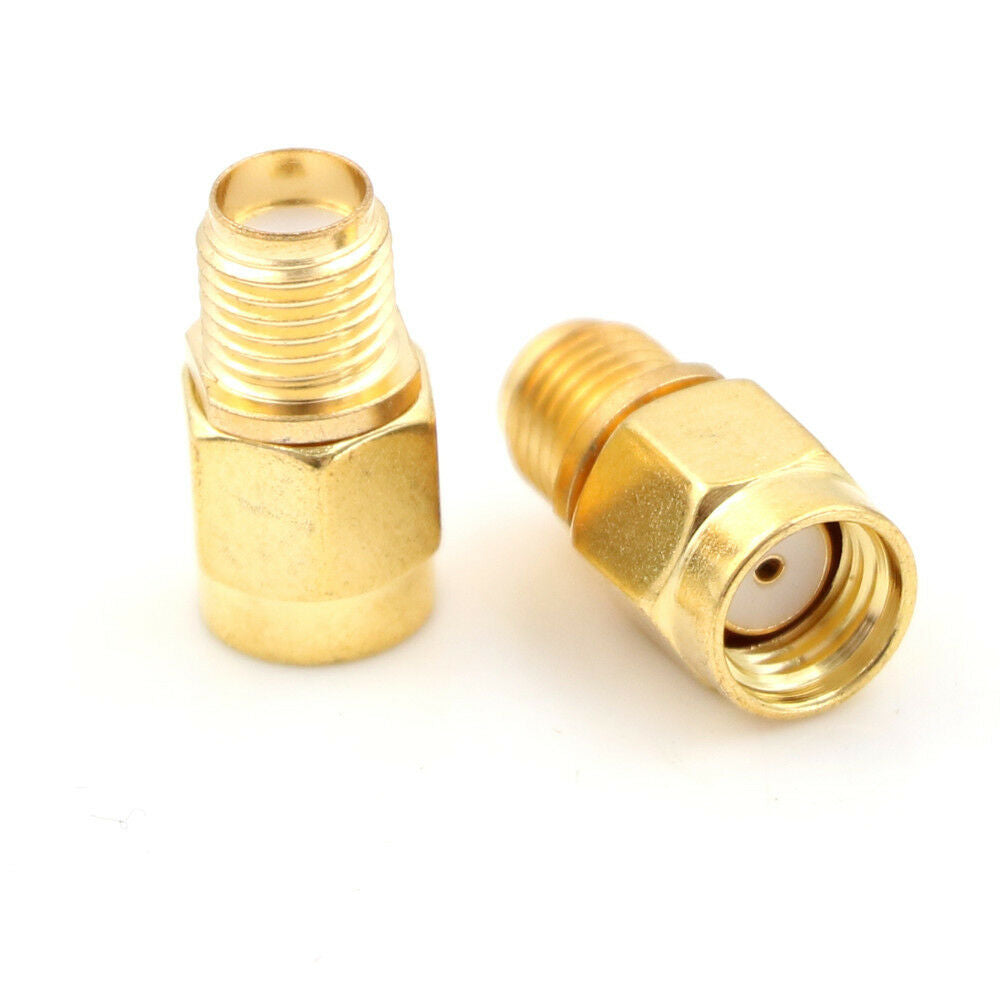 2 Pieces RF SMA Connector RP SMA Female to SMA Male Plug Connector Adapt.l8