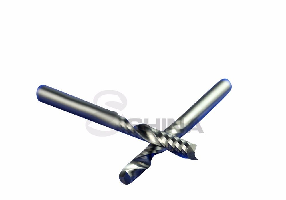 5x 1/8" Single One Flute Tungsten Carbide CNC Router Bit End Mill 3.175mm x 22mm