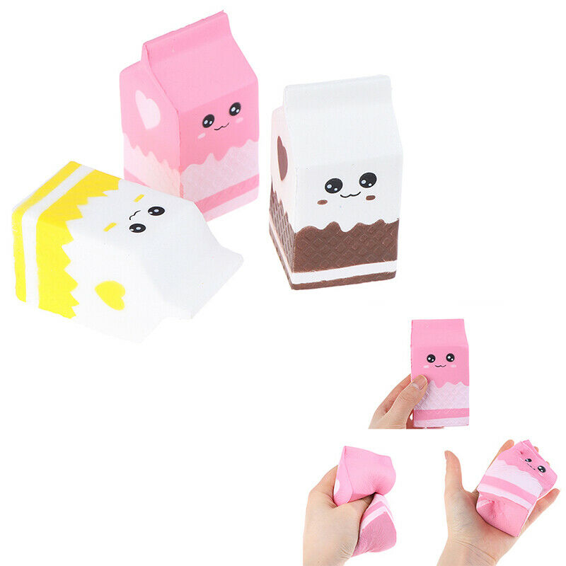 Antistress Squish Milk Box Squishe Toys Stress Relief Anti-Stress Practic.l8