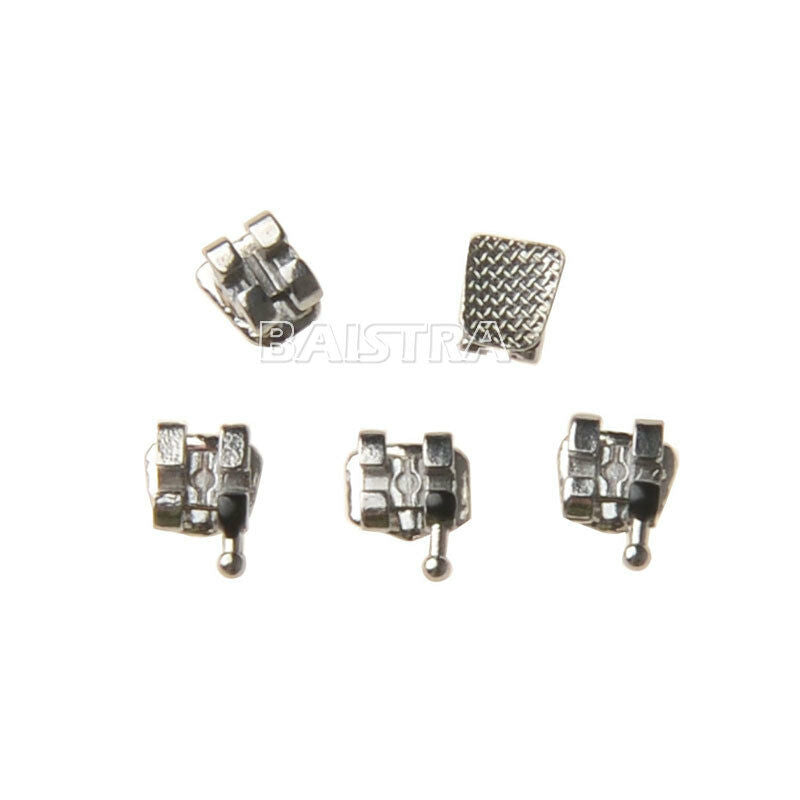 50X AZDENT Dental Orthodontic Metal Brackets Braces Mini MBT.022 Hooks 3 4 5