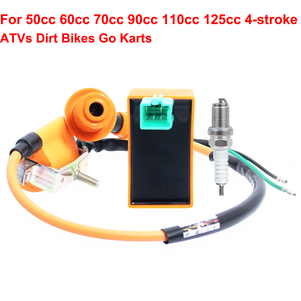 Ignition Coil+AC CDI Box+Spark Plug for 50cc-125cc Chinese ATV Dirt Bike Go Kart