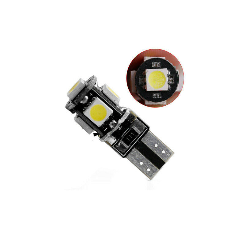 2 X T10 194 168 W5W LED for Interior Map Dome License Plate Light Bulbs White