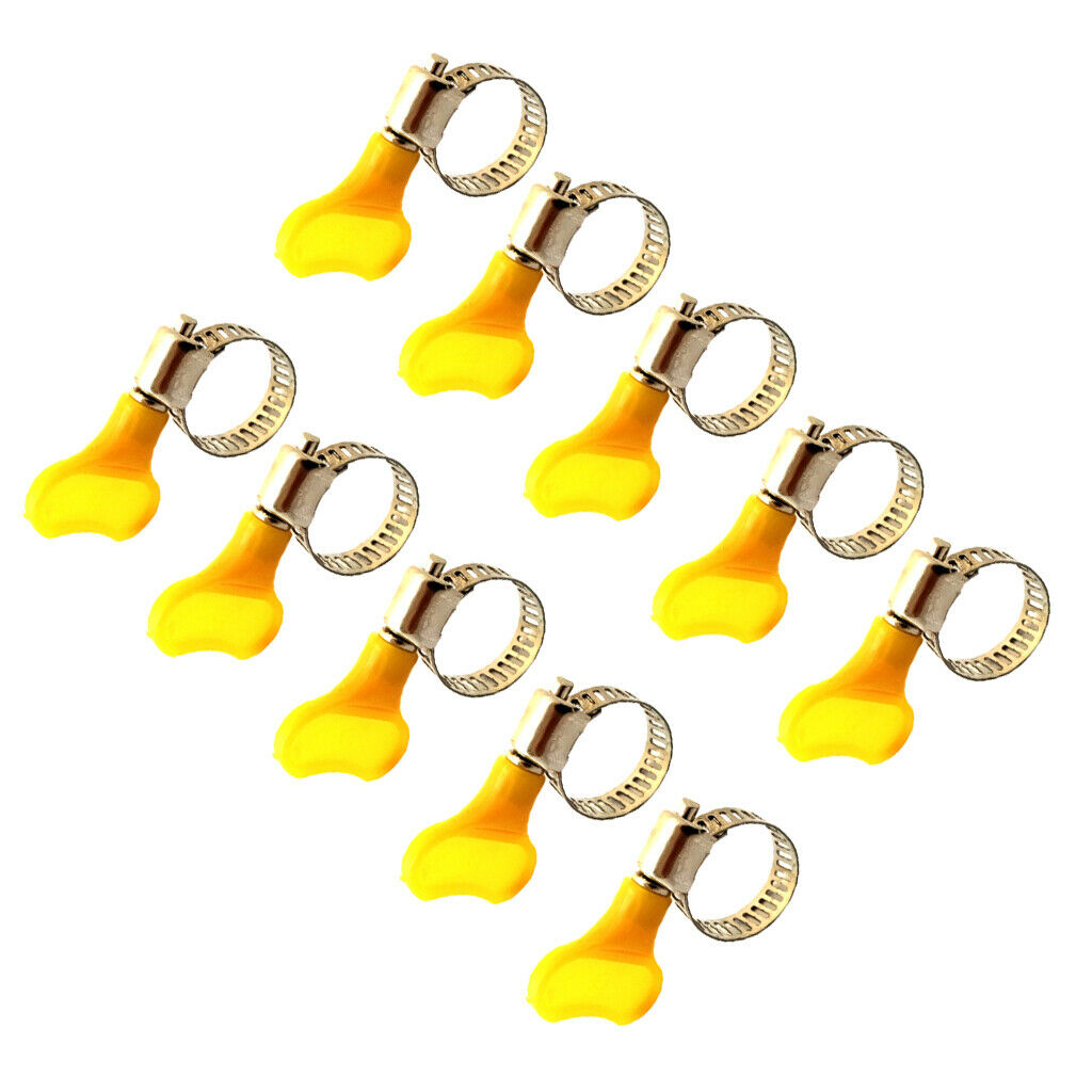 60pcs Homebrew Hose Clamp Handle Pipe Clips for Water Tube Household Tools