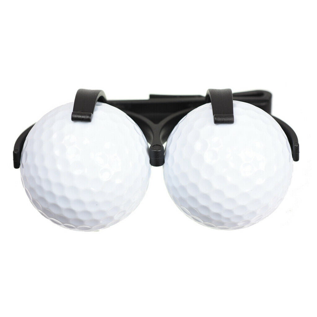3x Universal Plastic Golf Ball Holder Clip Belt Clamp Golf Ball Organizer
