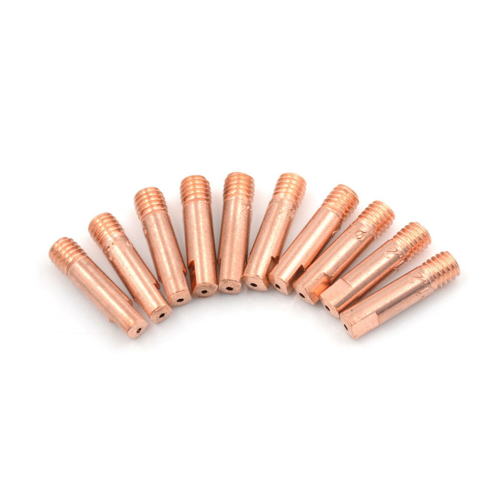 10x 1.2-15AK MIG/MAG M6 Weld Torch Welder Contact Tips Holder Gas Nozzle .l8