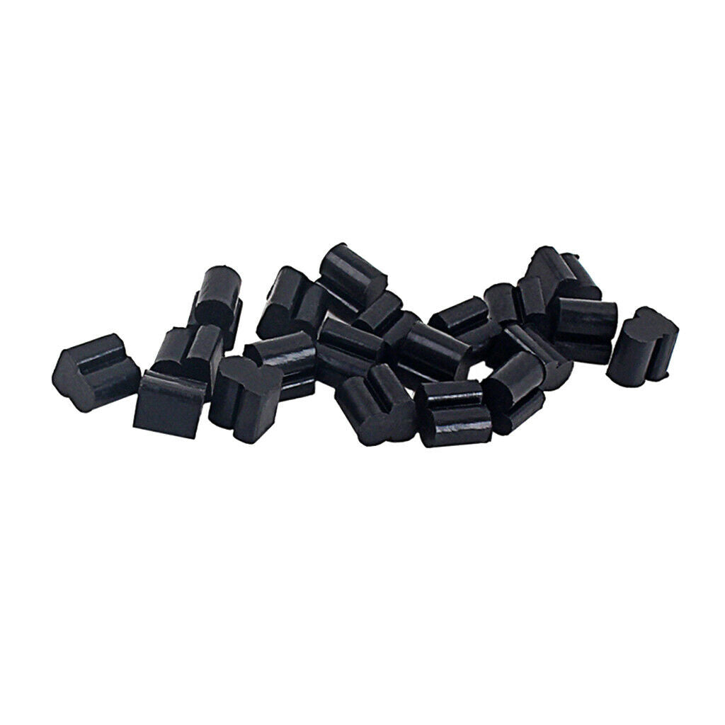 20 Pack Black Alto Horn Silica Gel Buffering Pads Parts Instrument Accessory