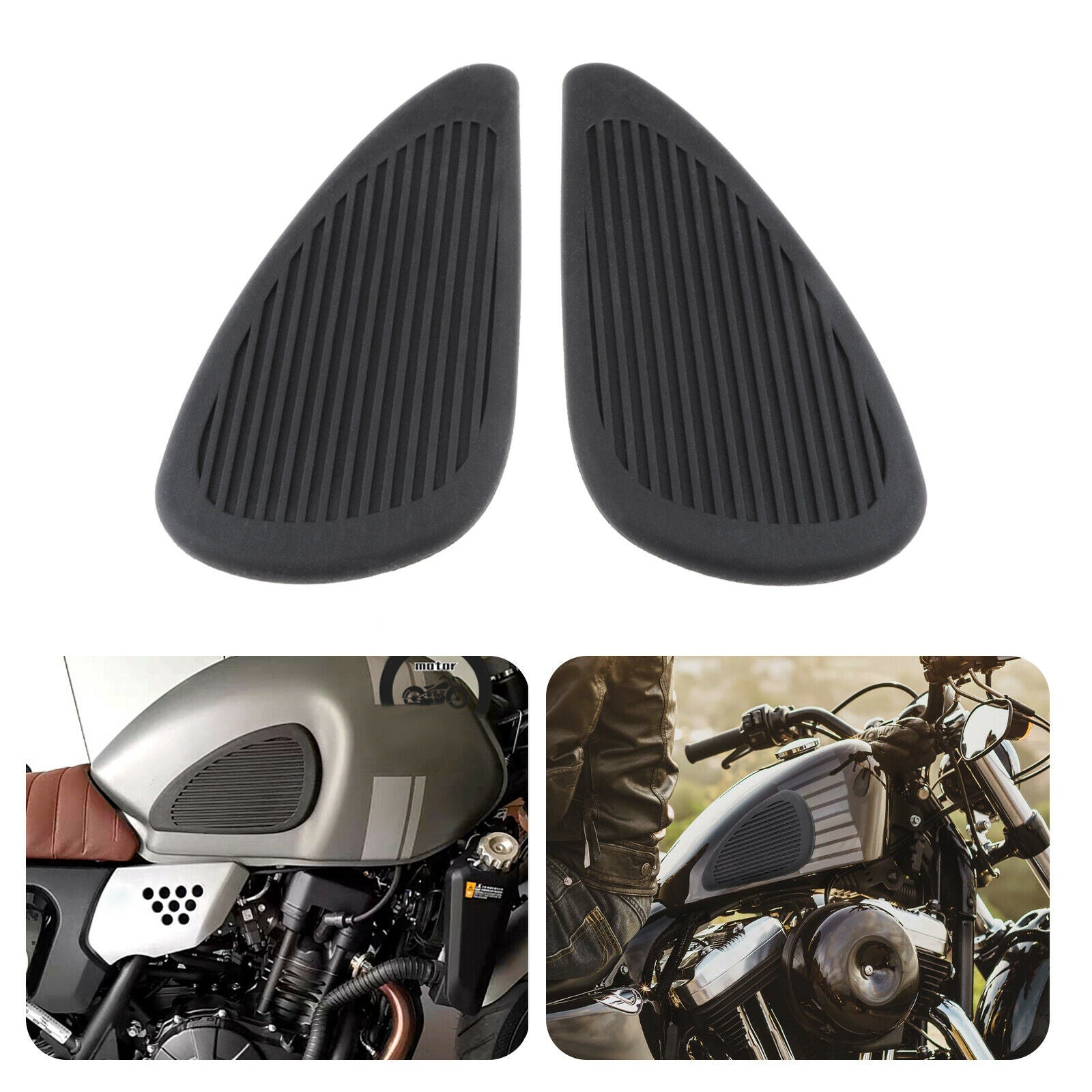 Motorcycle Universal Fuel Tank Pads Side Gas Pads Knee Grip Protection