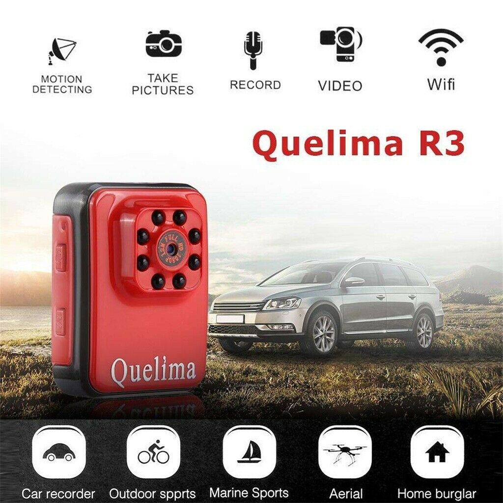 Car Mini Wifi Version Sports DV 1080p Wireless Aerial DVR (Red)