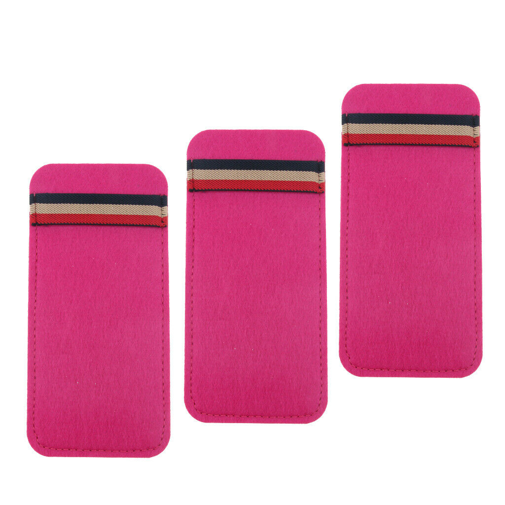 Pack of 3 Men Women Sunglasses Glasses Pouch Case Eyewear Protector Bag Felt -