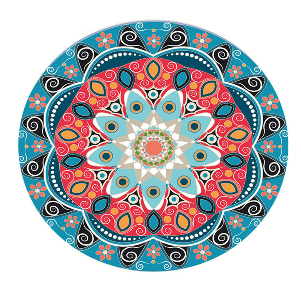 2pcs Non-slip Tablecloth Digital Print Waterproof Round Table Cloth BBQ Home
