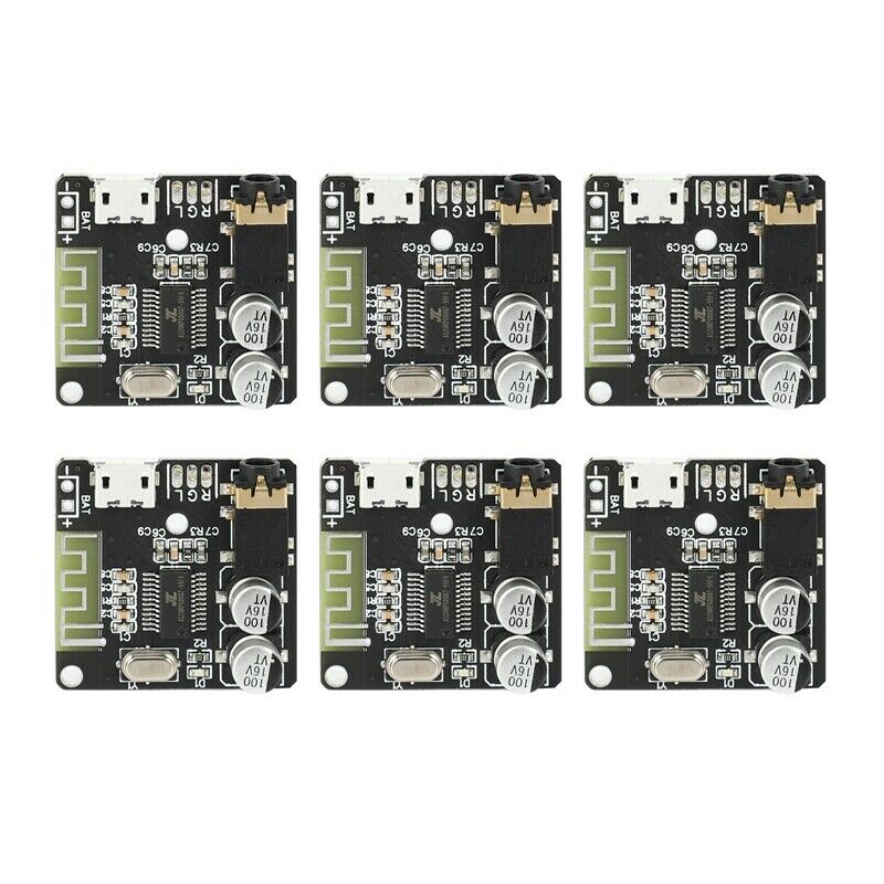 6Pcs VHM-314 V.20 Bluetooth Audio Receiver Board Bluetooth 5.0 Mp3 Lossless DeZ2