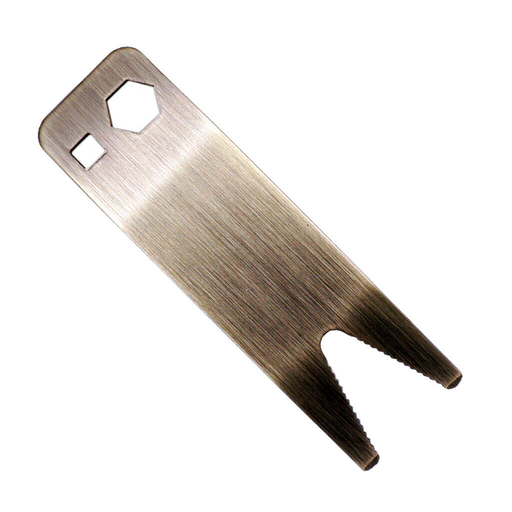 Guitar Bass Stainless Steel Multi-Tool Spanner Wrench for Guitar Knob Tuner