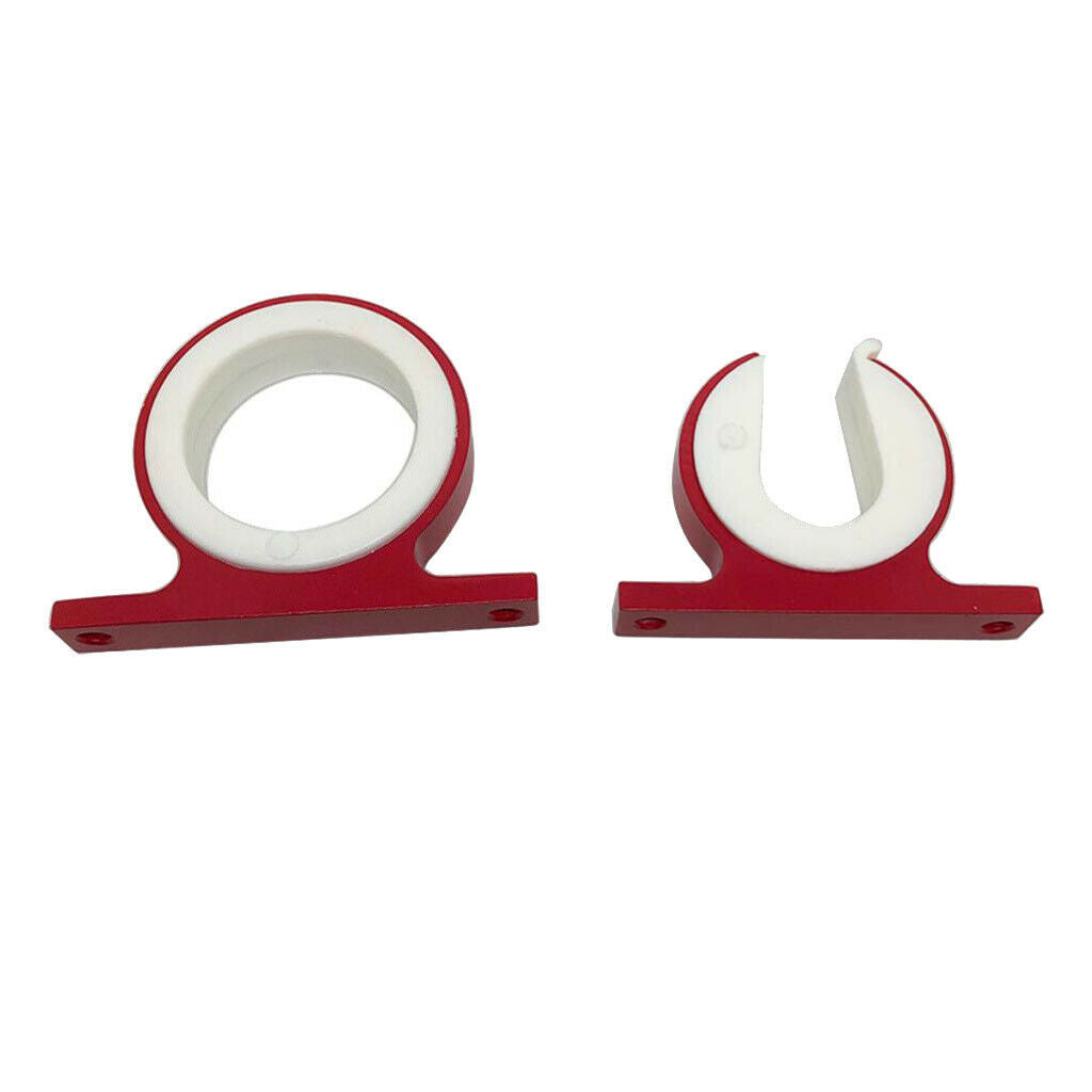 2 Packs Red Alloy Fishing Rod Rack Bracket Organizer For Boat Kayak Yacht