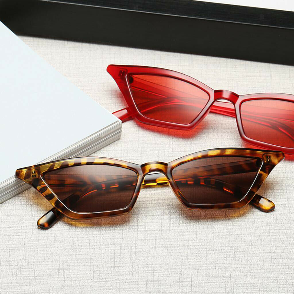 Set of 2 Women Cat Eye Sunglasses Classic Shades Eyewear UV400 for 2 Colors