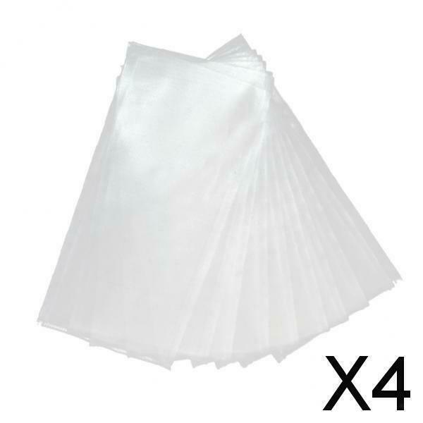 4X 50pcs PVA Bag Fishing Tackle Carp Bait Dissolving Bags Pouch Sack  12x6cm