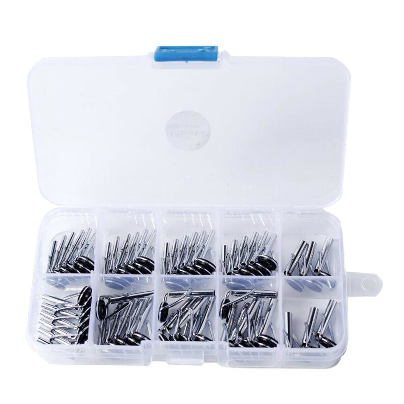 54Pcs/Box Sea Fishing Rod Guide Repair Kit DIY Tips Top Ring Guide Rings Set
