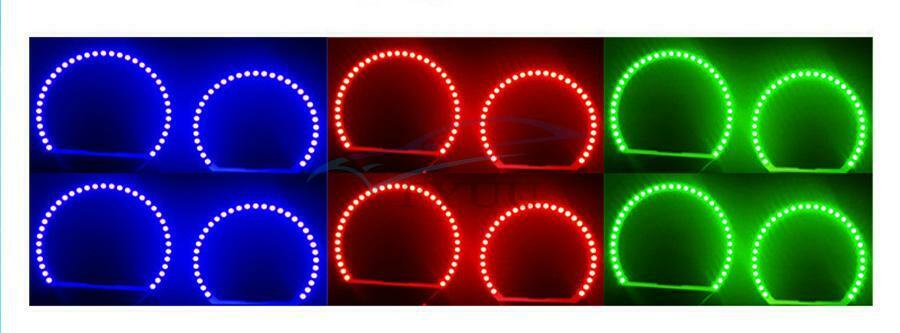 131mm6A 5050 SMD LED Angel Eye Ring With RGB Controller For92-98 BMW E36 3Series