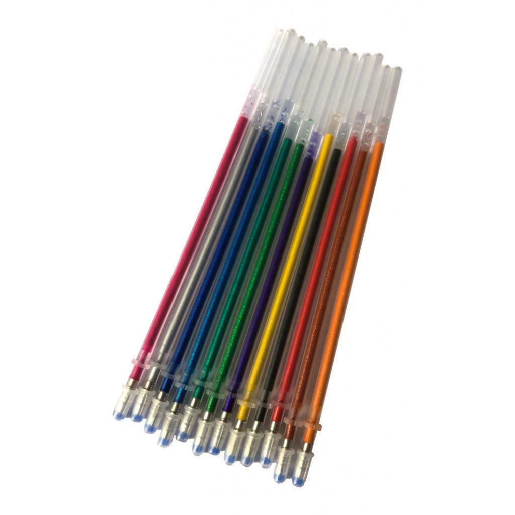 24x Multi Colors Gel Pen Refills Pen Ink Refills for Kids Adults Drawing