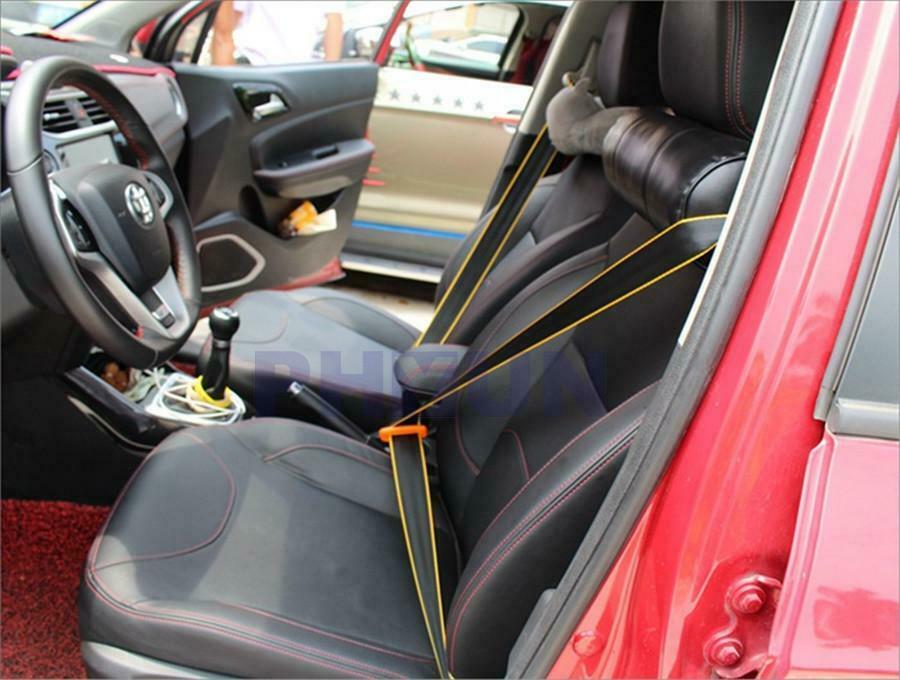 1x Roll 4.8cmx3.6m Car Seat Belt Webbing Strap Backpack Belt Black+Red Universal