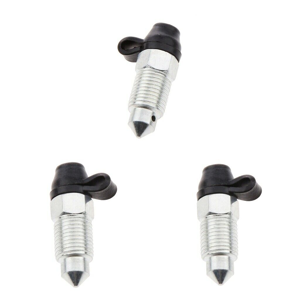 3pcs M10 x 1.0 Motorcycle Brake Master Cylinder Brake Caliper Vent Screw