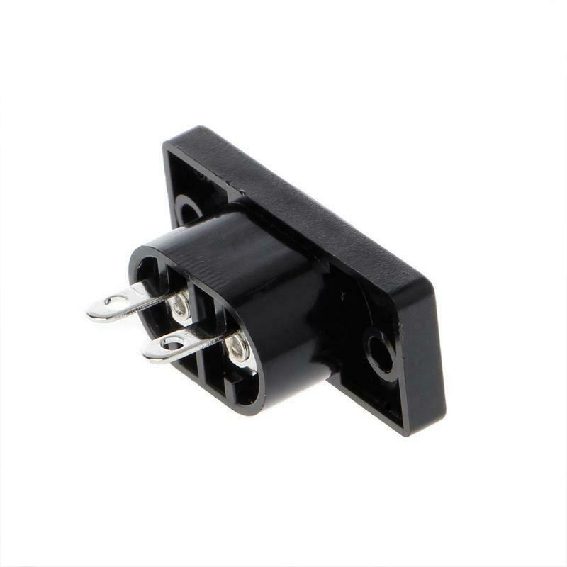 5 Pcs IEC320 C8 2 Terminal Power Plug Inlet Socket AC 250V 2.5A