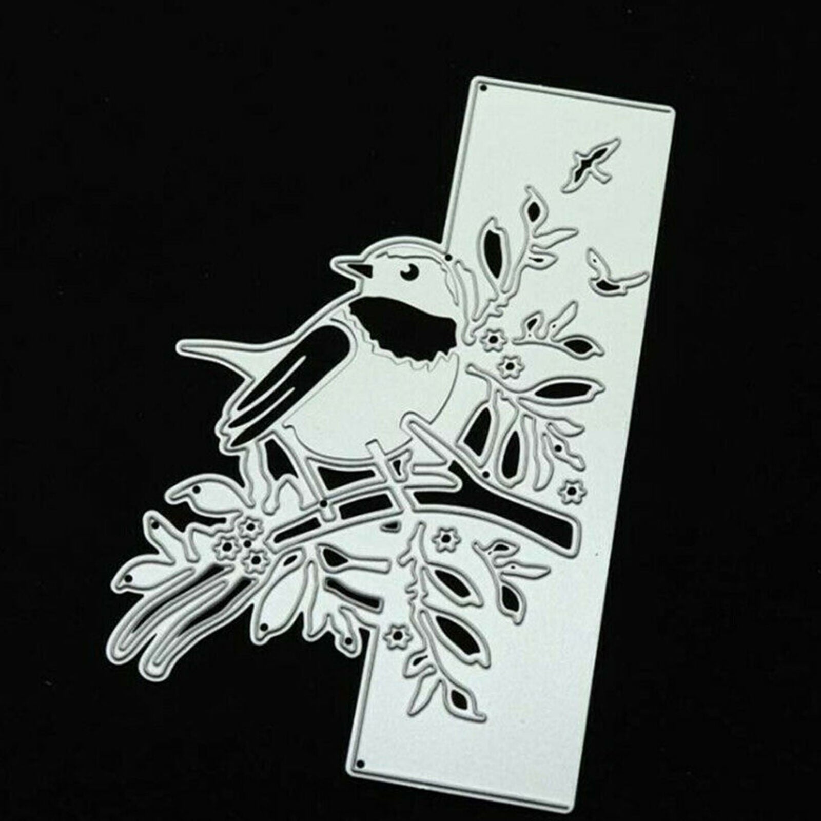 Punching Template Bird Branch Wedding Christmas Birthday Card Album Diary