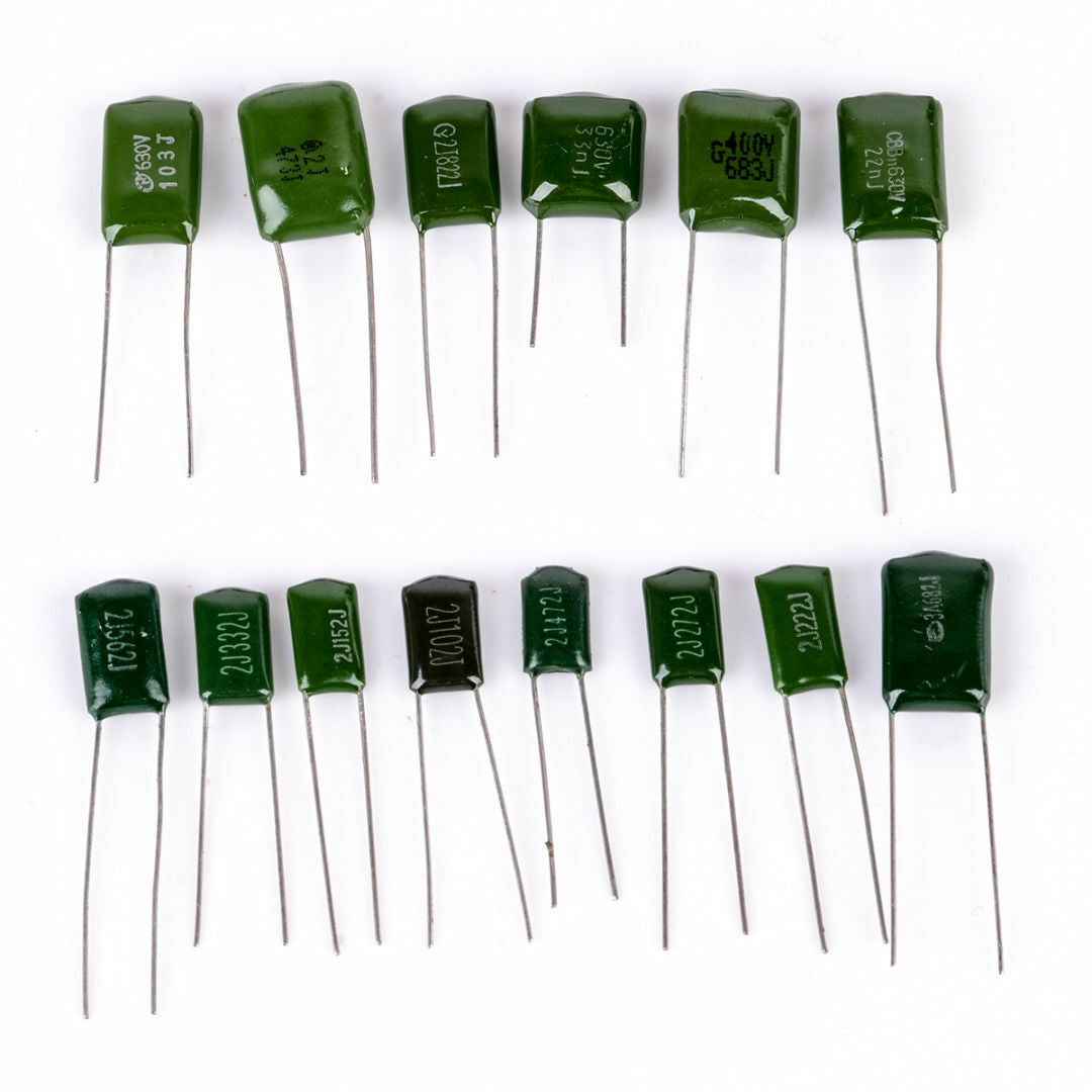140PCS 630V 14Values Polyester Capacitor Assortment Electrolytic Kit+Plastic Box