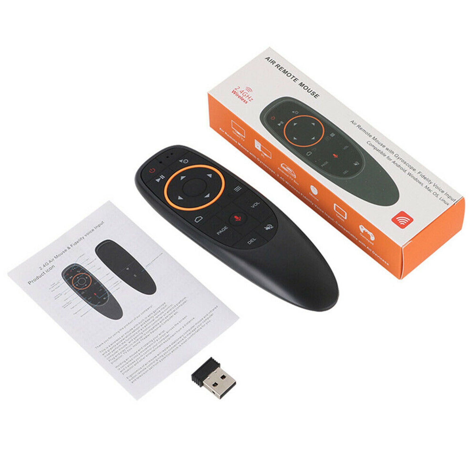 G10 Voice Remote Control 2.4G Wireless Smart Air Mouse HID for Android TV Box