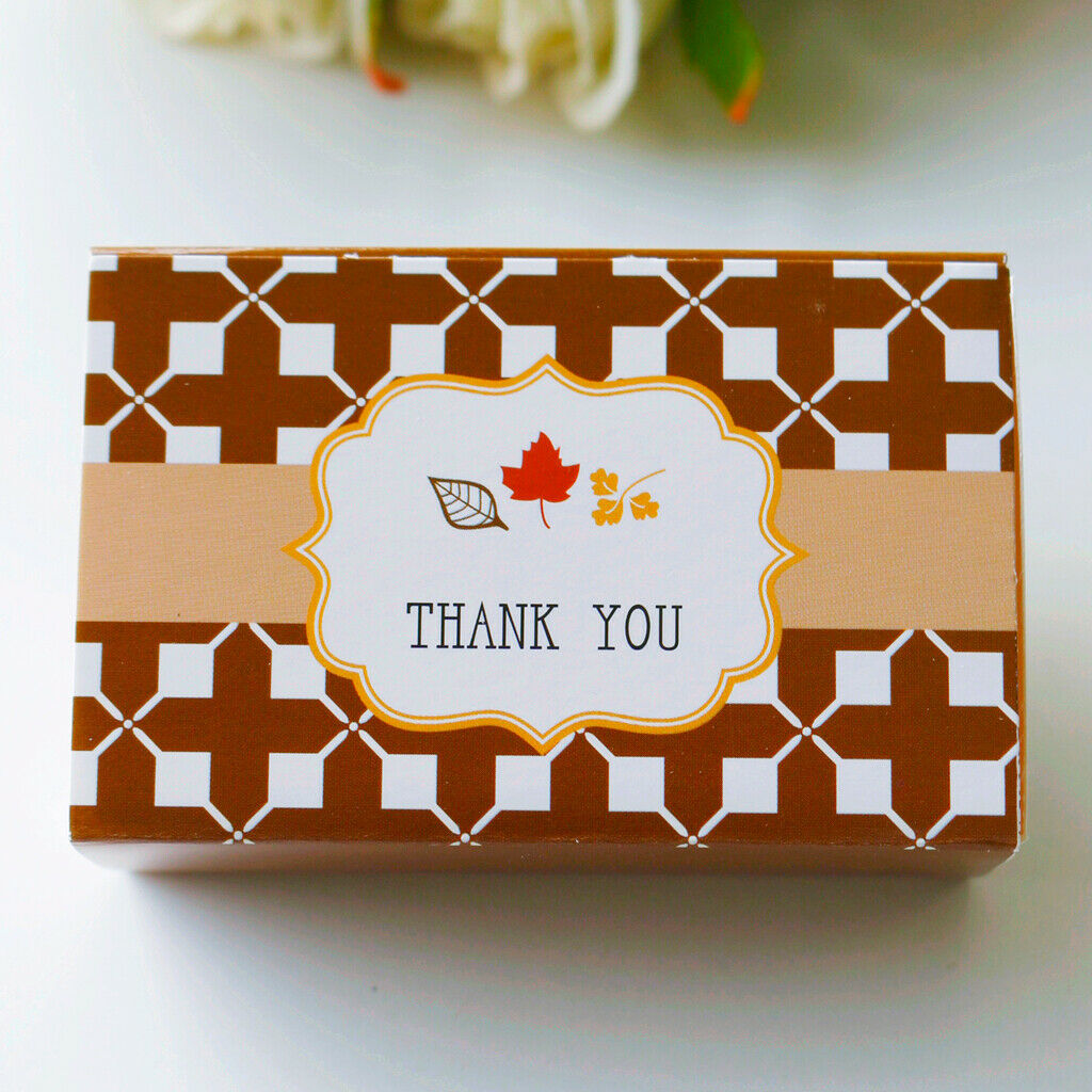 12Pcs Thank You Candy Gift Box Wedding Favor Boxes