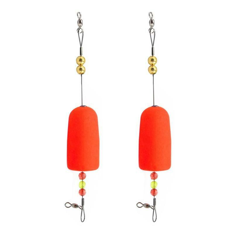 2 Pcs Fishing Bobber Slip Float Bobbers Fishing Float Foam Oval Stick Fish Float