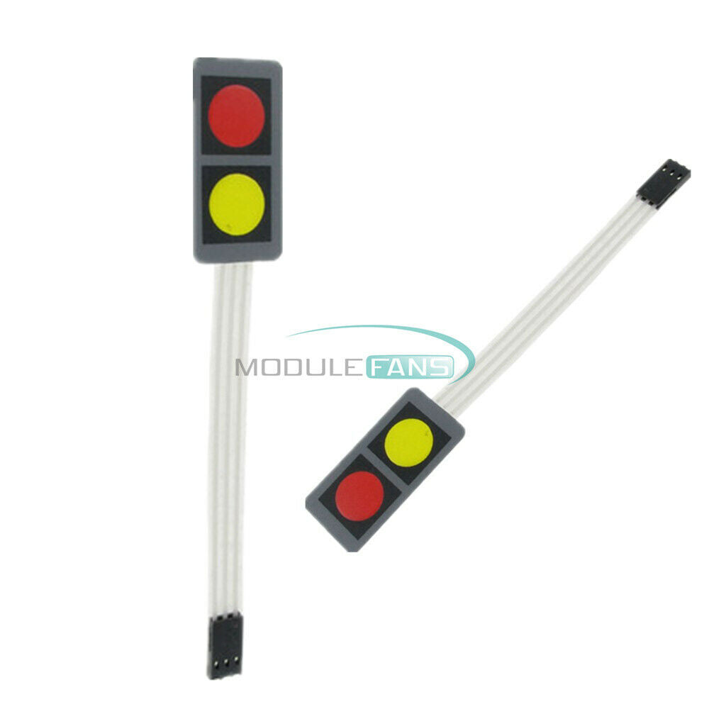 DC 12V 1x2 2 Key Matrix DIY Flat Membrane Switch Control Keypad 20x40mm
