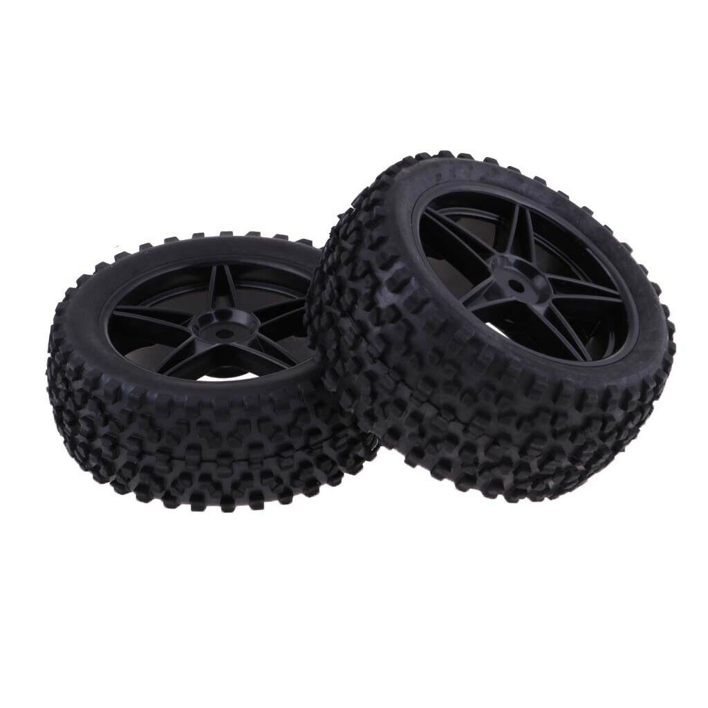 4 Pieces 1/10 Wheel Rim Tires for Hsp Redcat  hpi RC4WD AXIAL RC Car