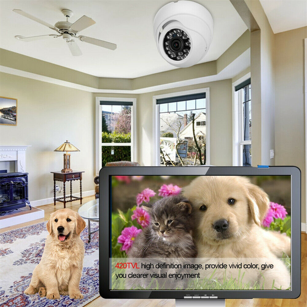 420TVL IR Night Vision Camera Waterproof Home Security Dome Cam CMOS Sensor PAL