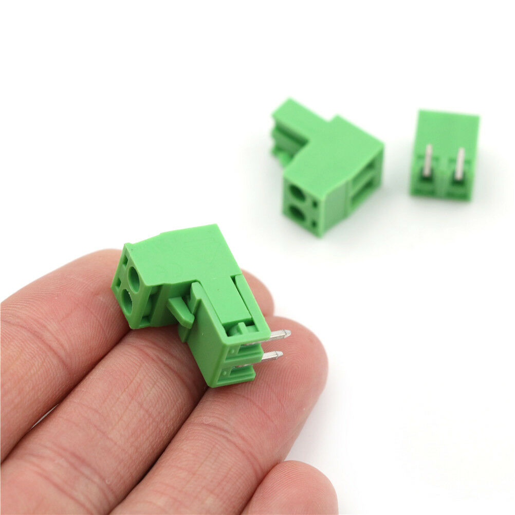 10pcs 5.08mm Pitch 2Pin Plug-in Screw PCB Terminal Block Connector Y laBACAIACA
