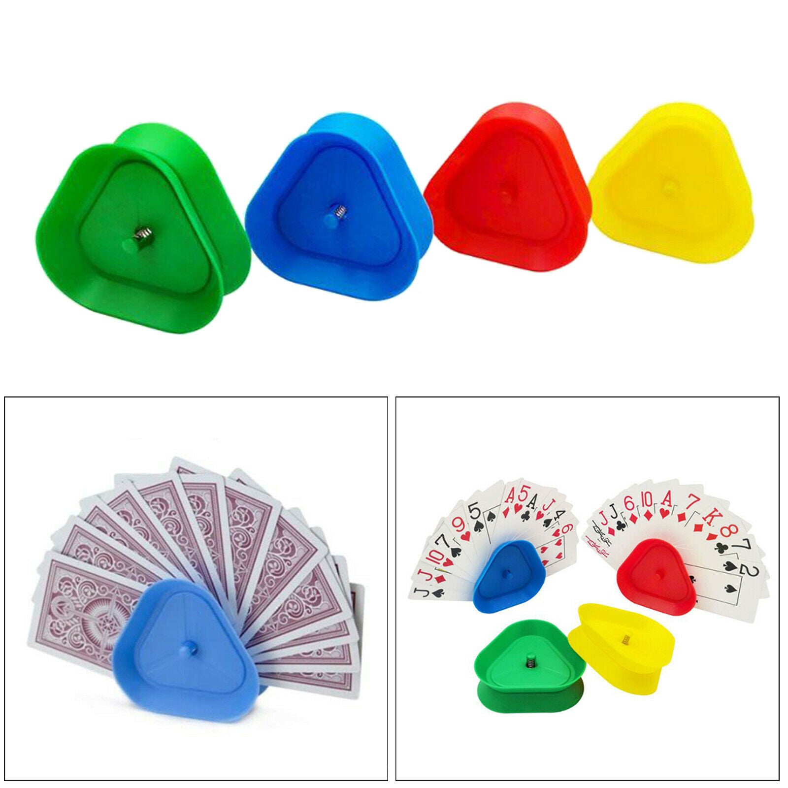 Plastic Hands-Free Playing Card Holder Card Game Accessories for Children