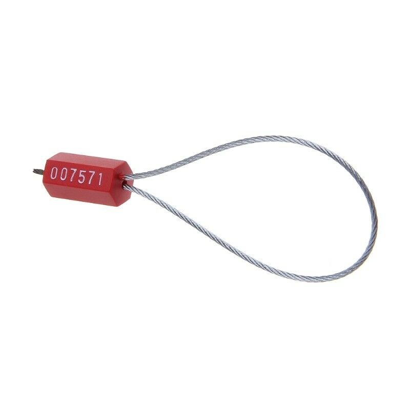 10PCS Pull Tight Wire Truck Seals Locks Security Aviation Steel Wire Cable Seals