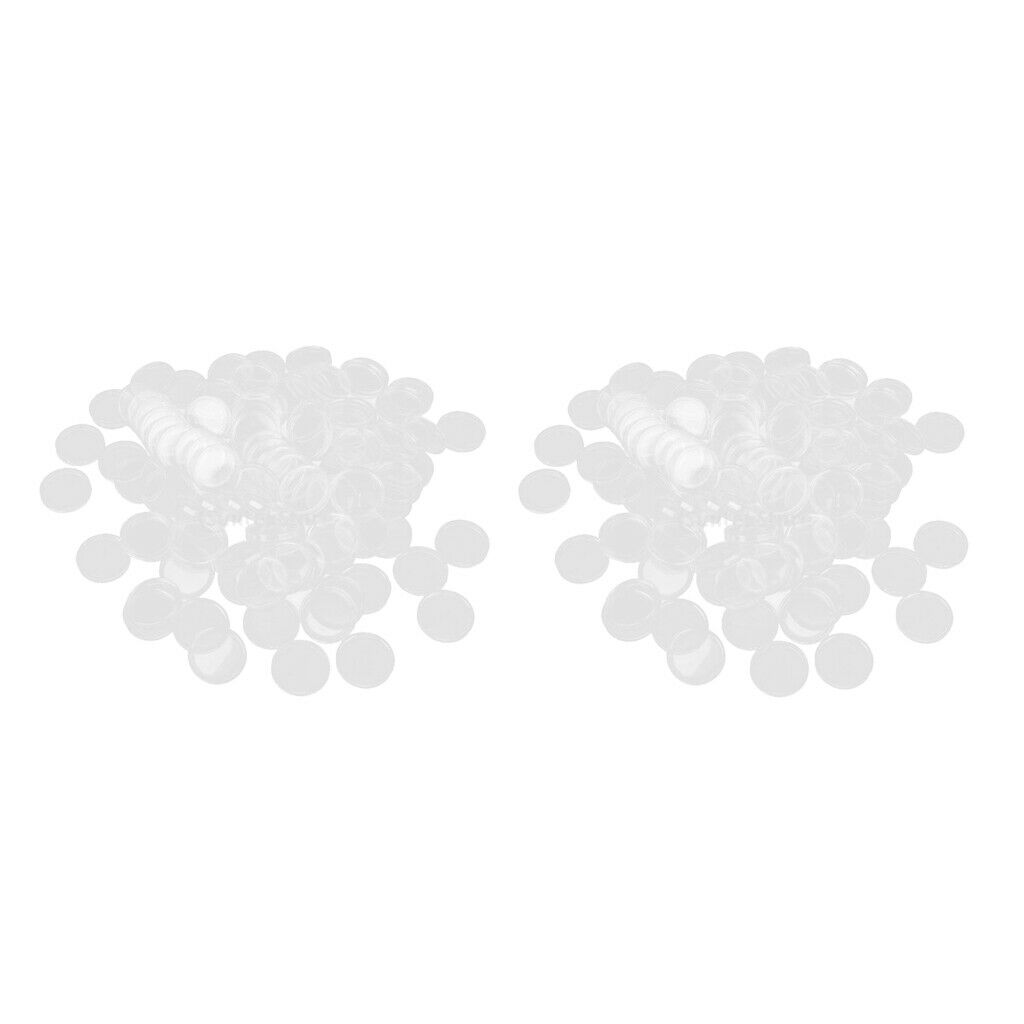 200x Coin Capsules Transparent Coins Protective Case Boxes Organizer 22mm