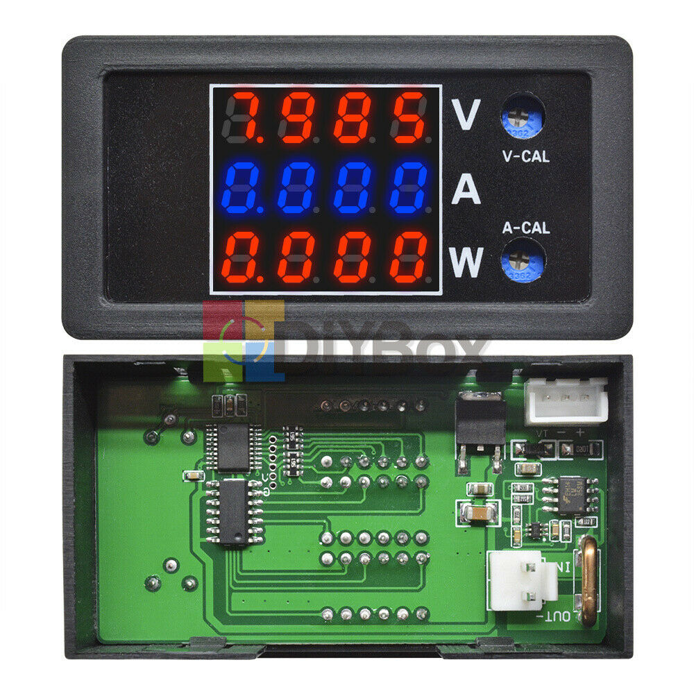 Four-digit Power Meter 100V 10A 1000W Voltmeter Tester Voltage Current Display