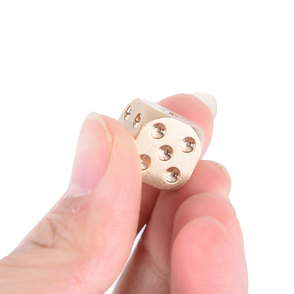 1Pc 13mm Pure Copper Solid Dice Manual Grinding Bar Creative Dice Toys GameY SJ