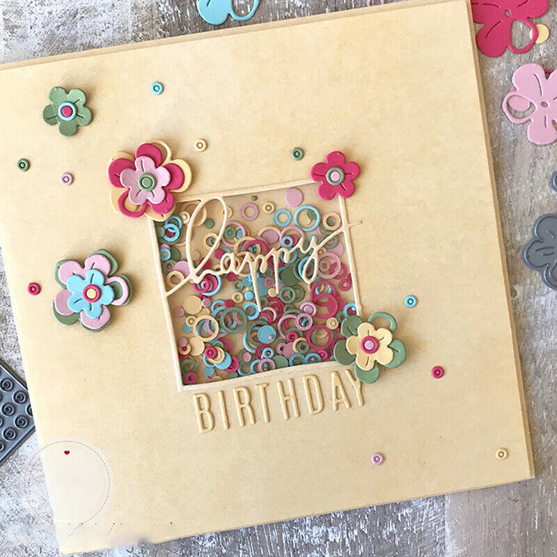 Happy Border Metal Cutting Dies Stencil for DIY Scrapbooking Paper Card D.l8