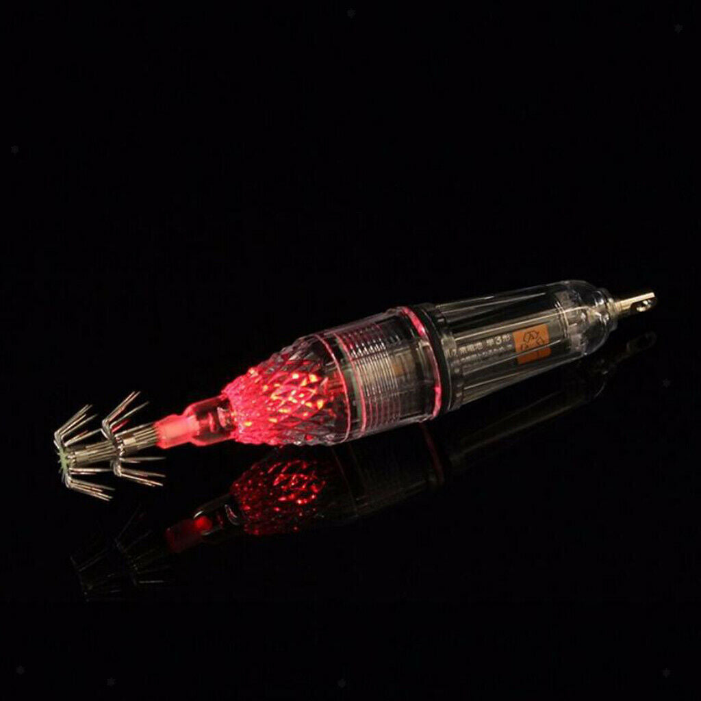 4pcs Luminous Fishing Lure Bait Squid Jig Hook Octopus Cuttlefish 12cm
