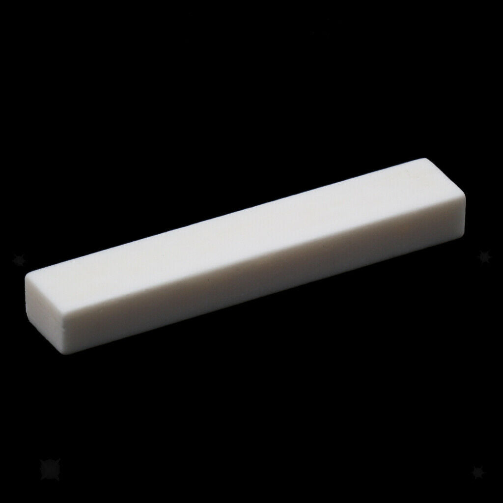 Classical Guitar Uncarved Bone Bridge Nut Guitar Instruments Parts White