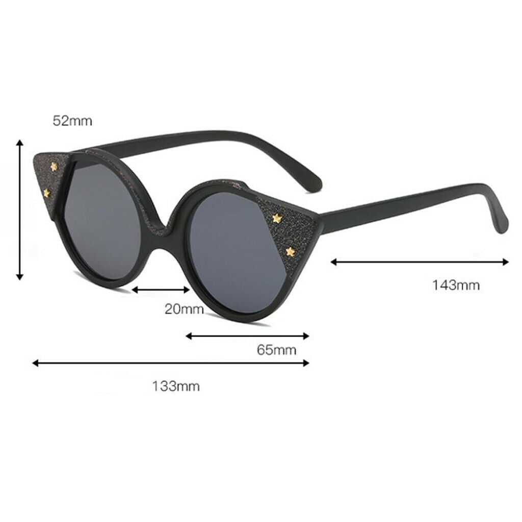 Retro Round Polarized Woman Sunglasses 100% UV400 Protection Cat Eye - Red, as