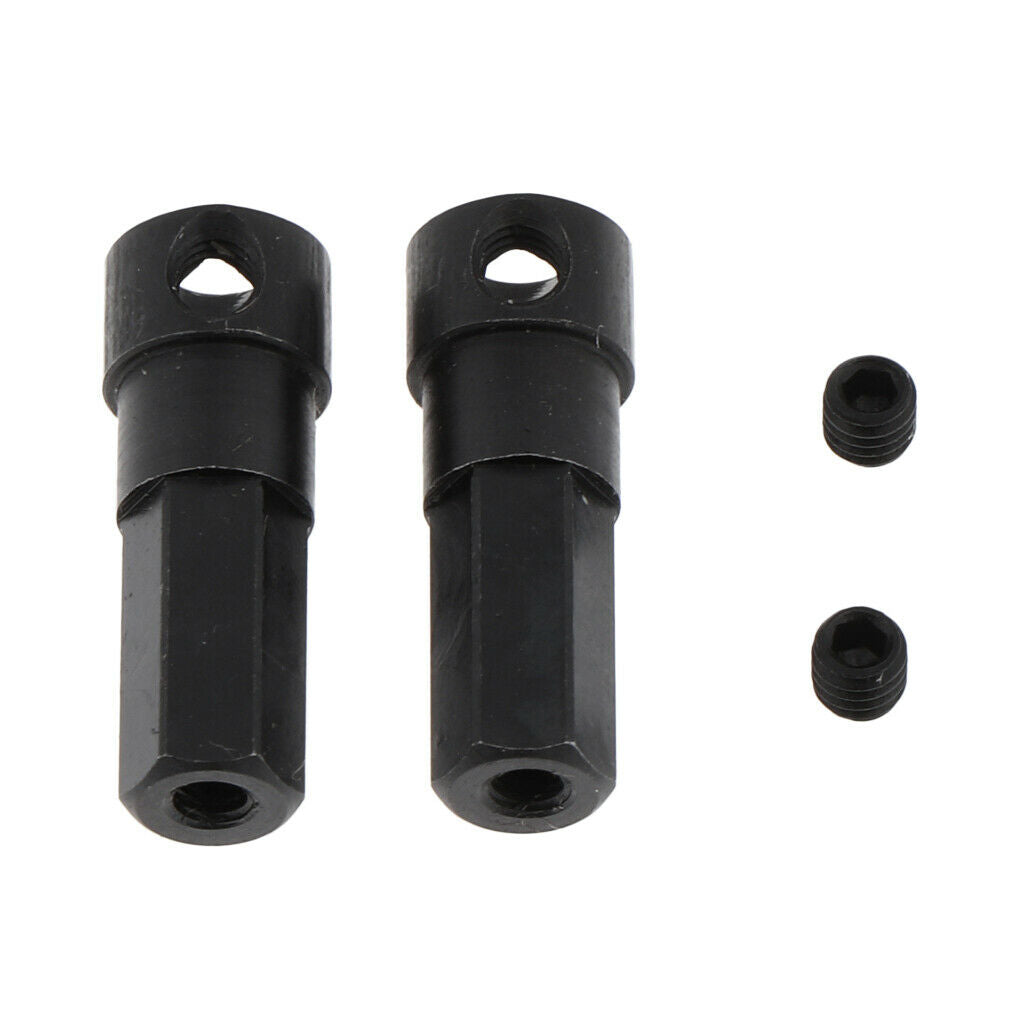 2Pcs RC Upgrade Metal Rear Axle Shaft Adapter for 1:16 WPL B-16 RC Car
