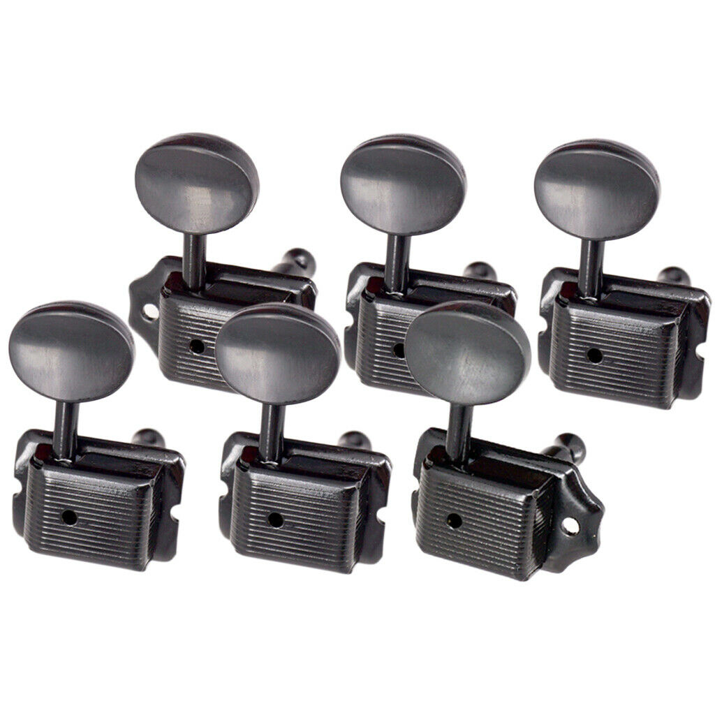 6Pc Machine Heads String Locking Key Tuner Tuning Peg For Electric Guitar 6R