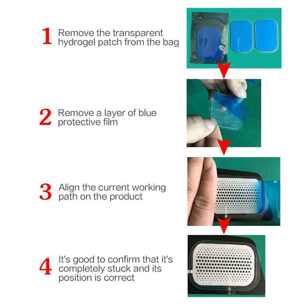 20 Pieces Abdominal Hip Simulator Trainer Hydrogel Gel Pads EMS Practical