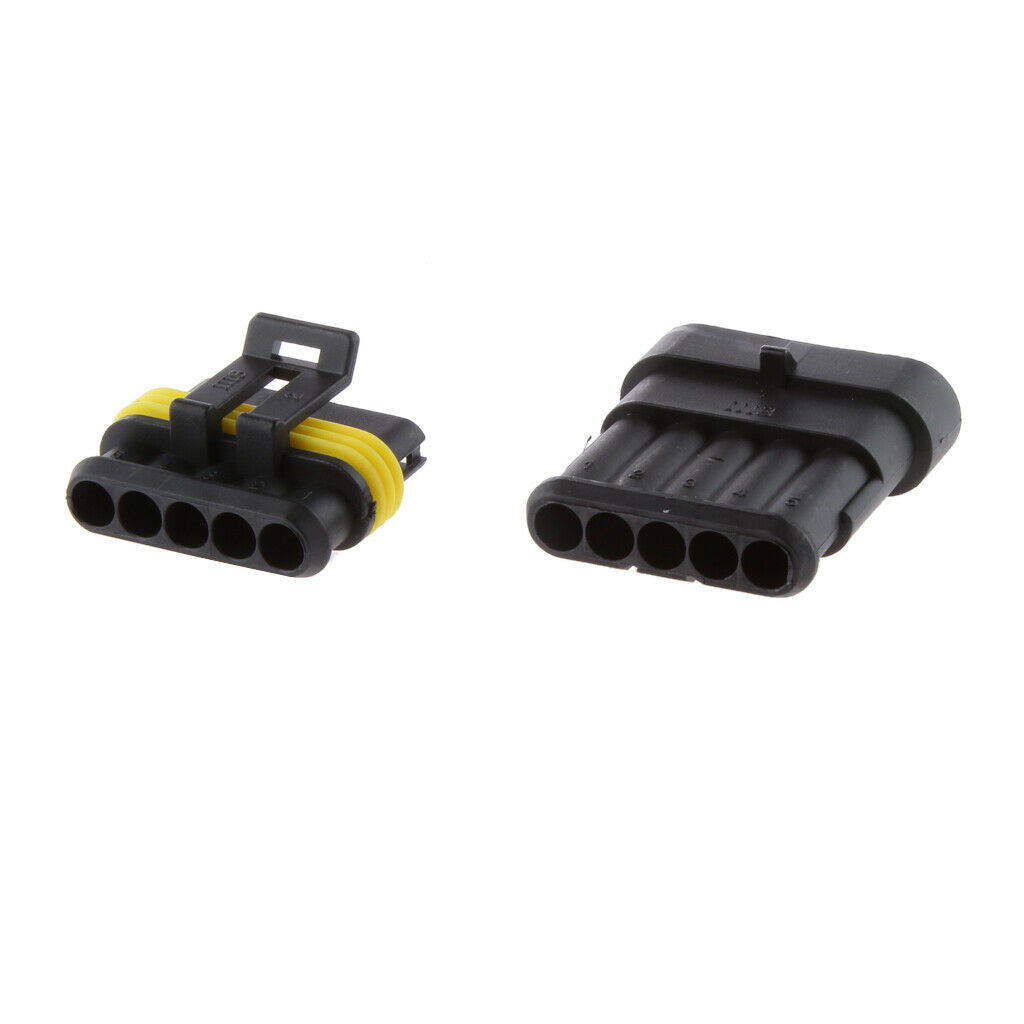 5 Pin With Terminals Way Plug Waterproof Car Connector