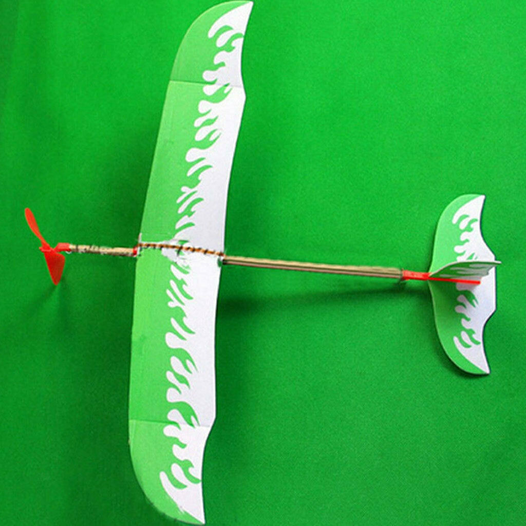 Airplane Toys DIY Throwing Foam Plane Aeroplane Toys Gift with Rubber Band