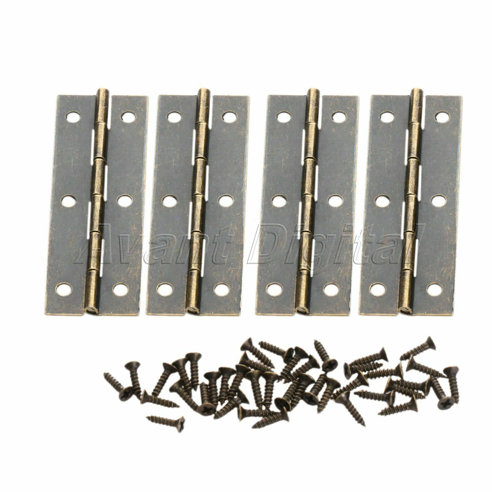 4pcs Furniture Door Hinges Cupboard Wardrobe Cabinet Hinges Hardware 60mm*20mm
